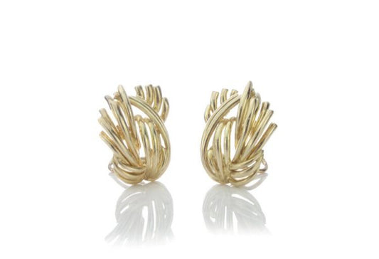 Tiffany and Co Vintage 18ct Yellow Gold Clip On Earrings