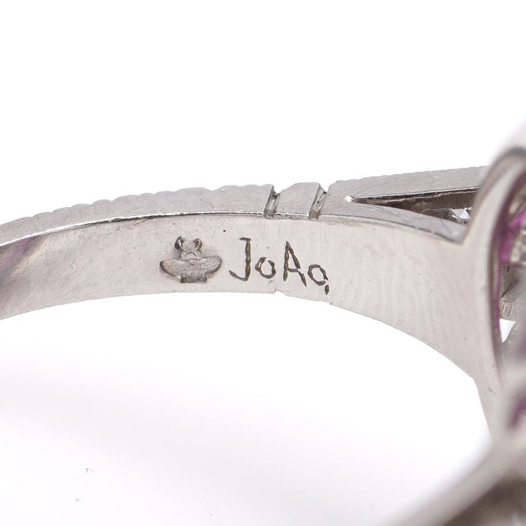 3.20ct Ruby and Diamond Double Cluster Dress Ring