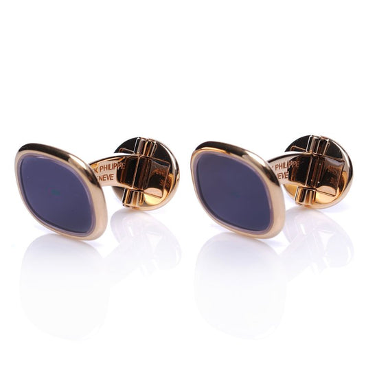 Vintage Patek Philippe Sapphire Crystal and 18ct Gold Cufflinks