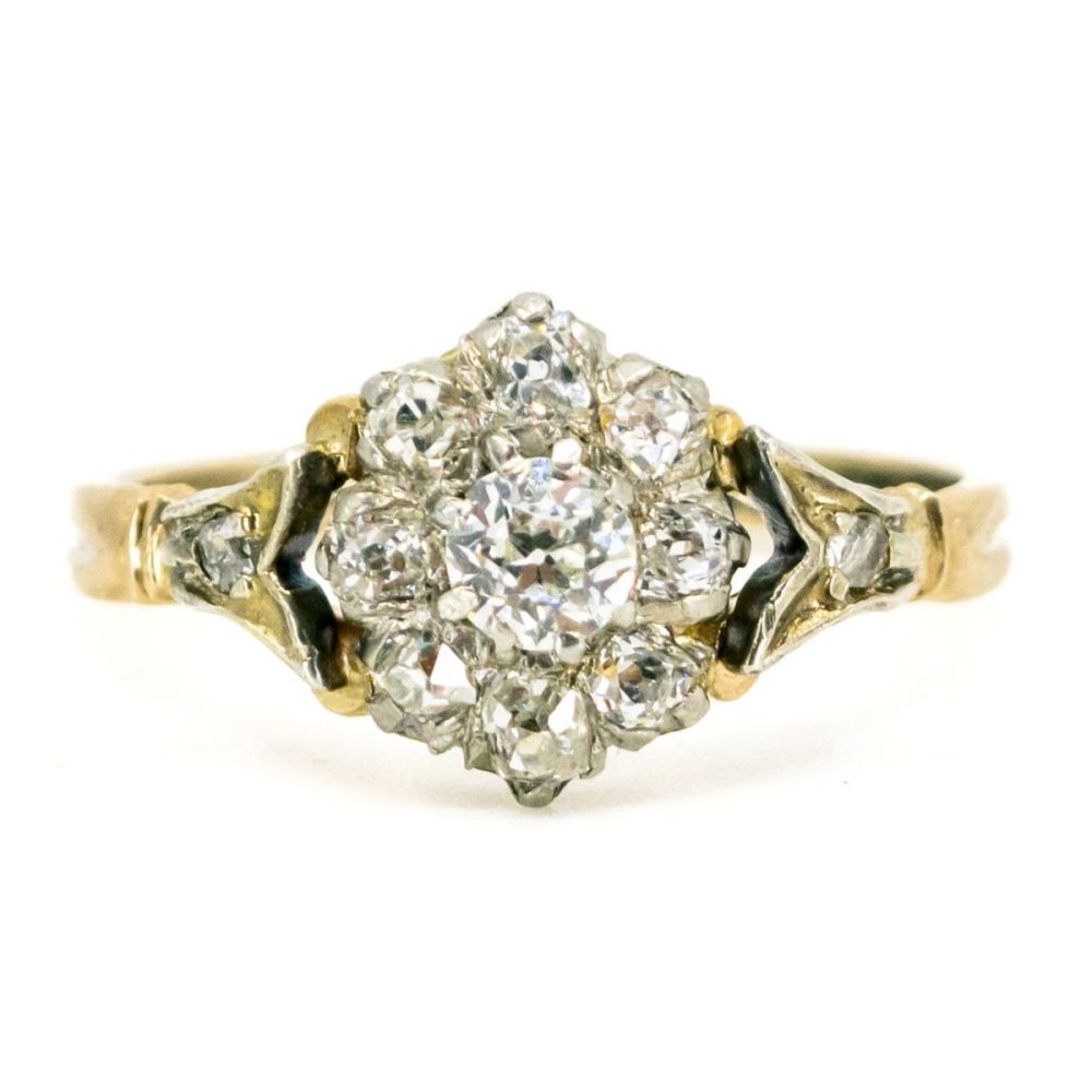 Antique Victorian Diamond Cluster Ring