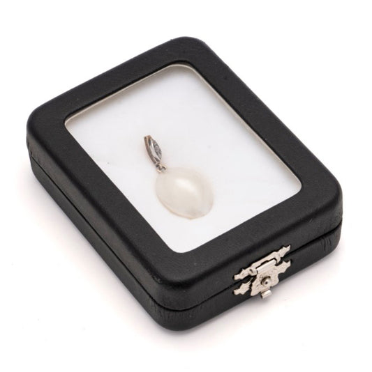 Early Victorian Antique Natural Blister Pearl Pendant with Diamonds