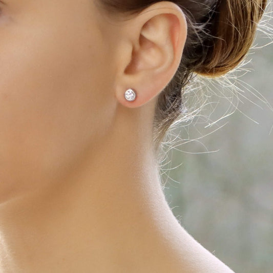 1.30ct Diamond Single Stone Solitaire Stud Earrings