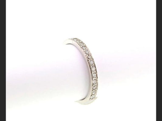 Diamond Half Eternity Ring, Platinum