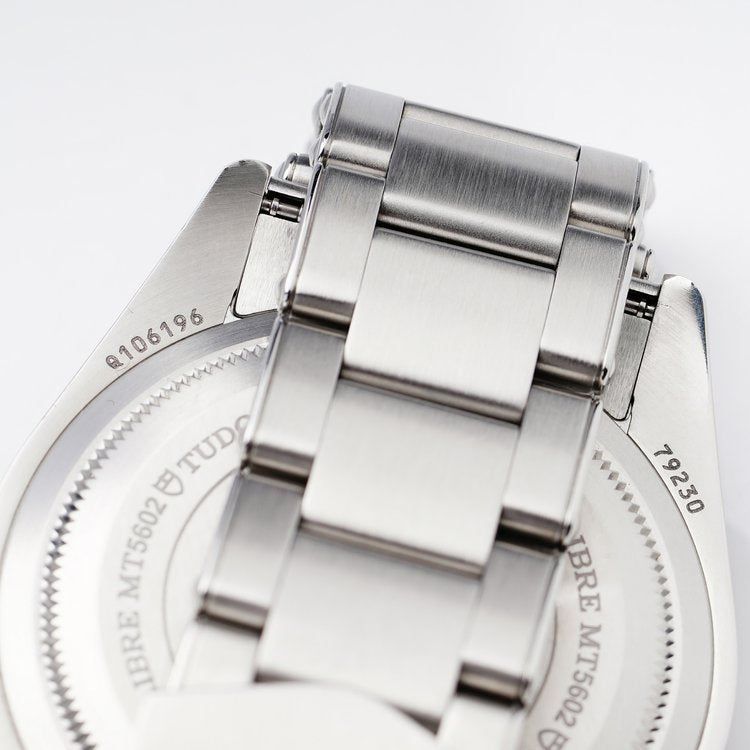 Tudor Heritage 7923OB Stainless Steel Automatic Watch with Blue Unidirectional Rotating Bezel