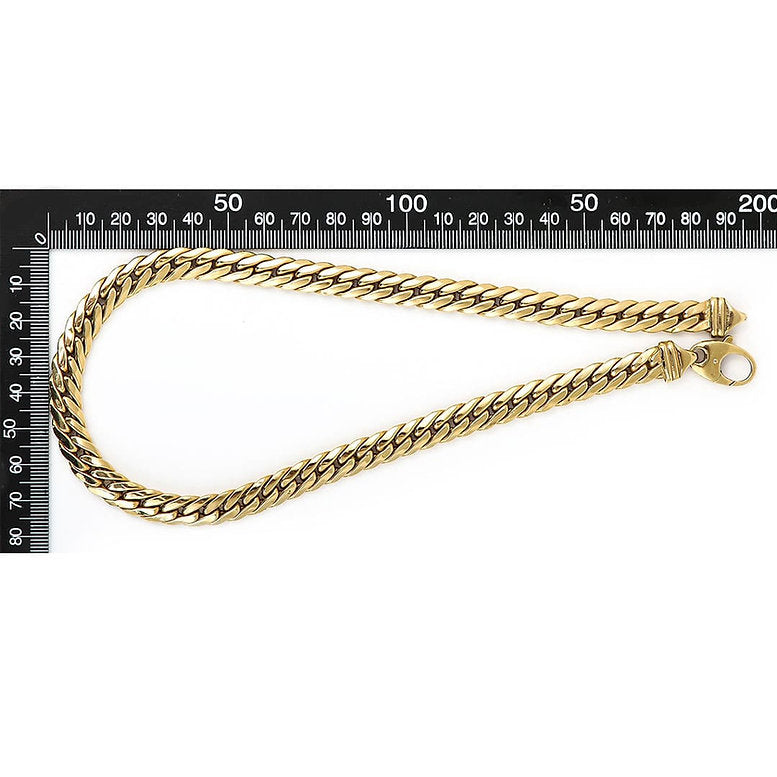 Contemporary Italian 18ct Yellow Gold Herringbone Link Chain Necklace