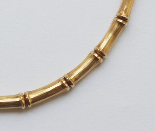 Cartier 18ct Yellow Gold Bamboo Necklace, Signed, No 847558