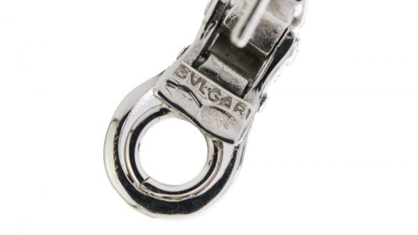 Bvlgari Princess Cut Diamond Hoop Earrings, 1.80 carats, 18ct White Gold