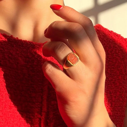 Early 20th Century 18 Carat Gold Carnelian Intaglio Signet Ring