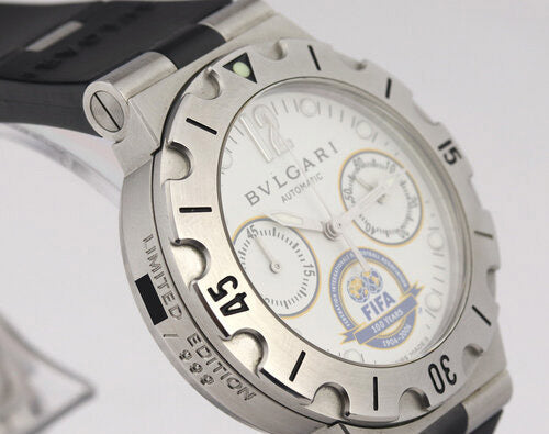 Bvlgari Diagono Fifa Limited Edition 38mm Steel Automatic Chronograph