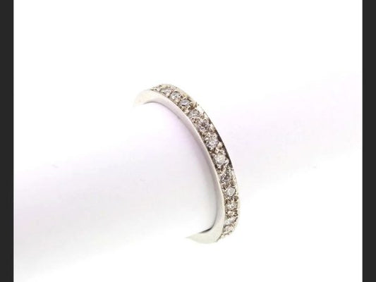 Full Eternity Diamond Ring, 18ct White Gold