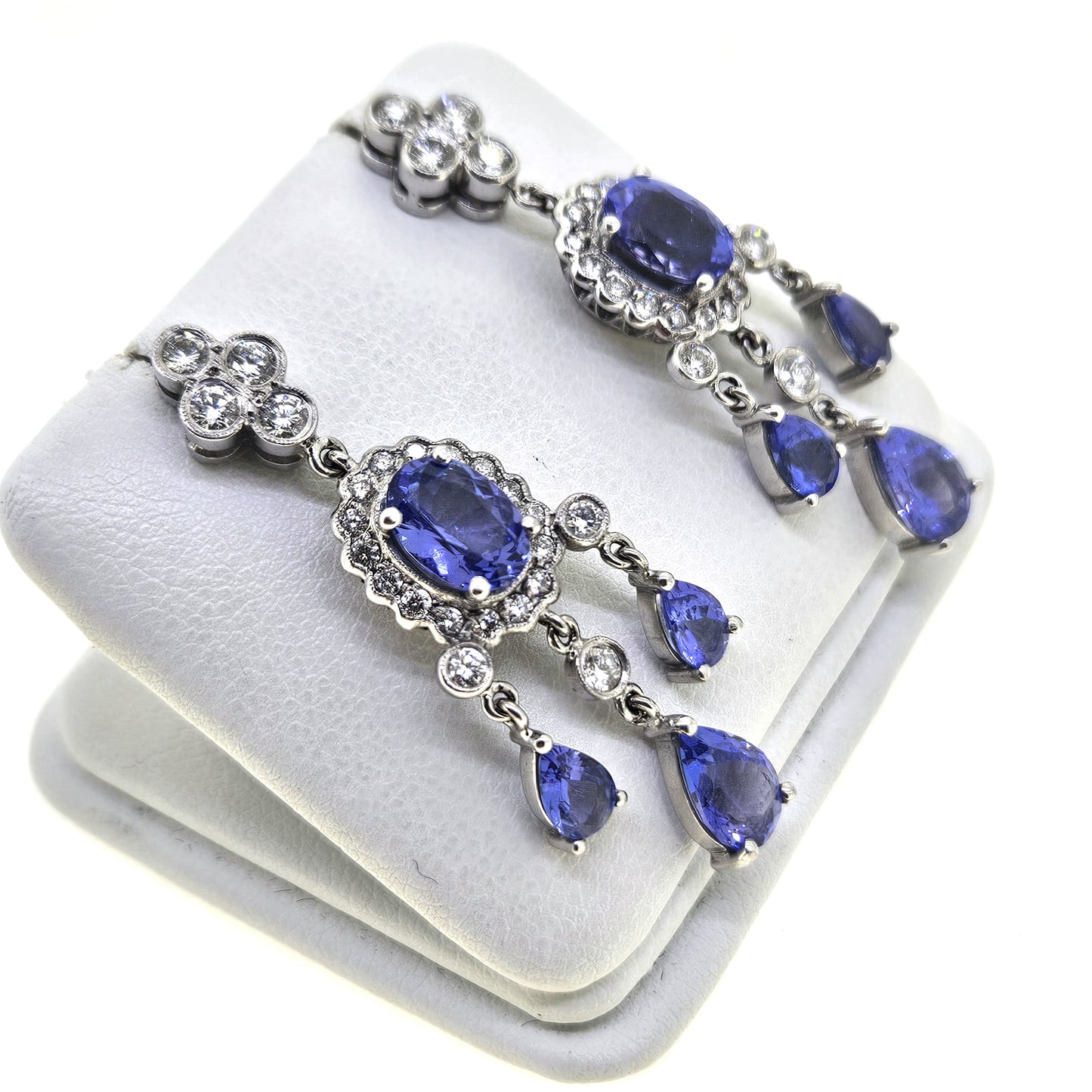 Tanzanite and Diamond earrings