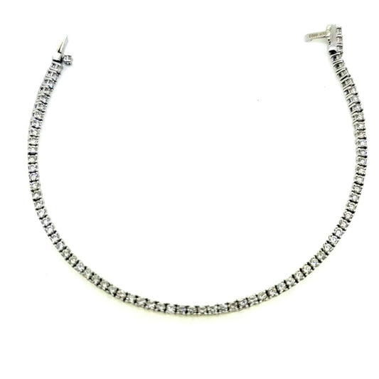 Vintage 3ct Diamond Line Tennis Bracelet in 18ct White Gold