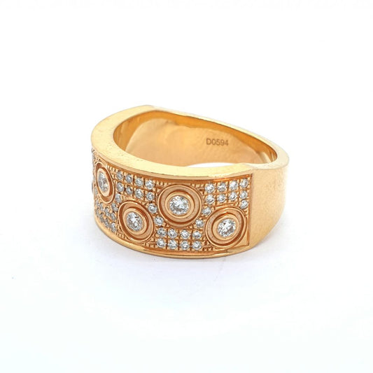 Princess Brilliant diamond band ring