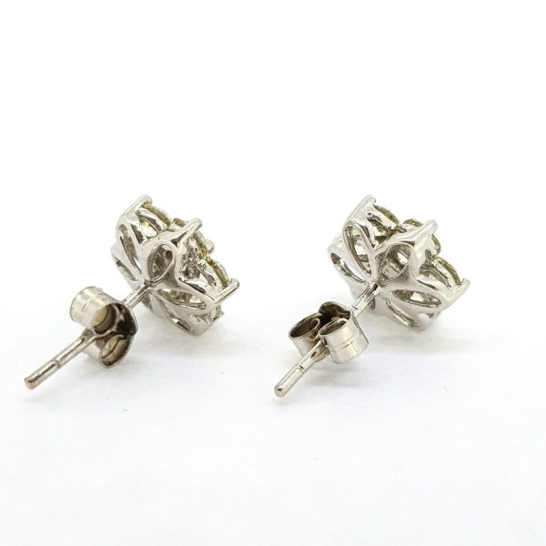 Diamond Star Stud Earrings, 2.20 carats