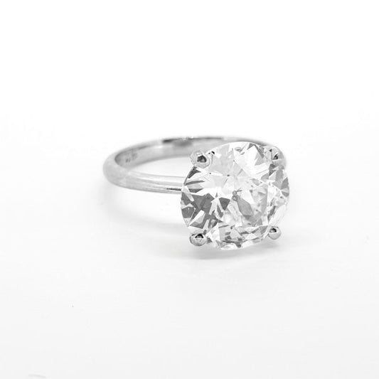 5ct Diamond Solitaire Engagement Ring in Platinum