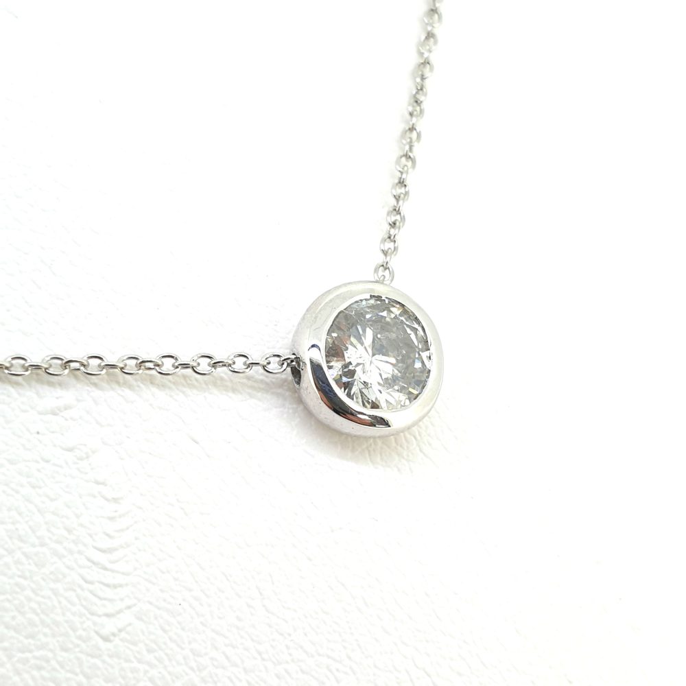 0.75ct Diamond Solitaire Pendant and Chain