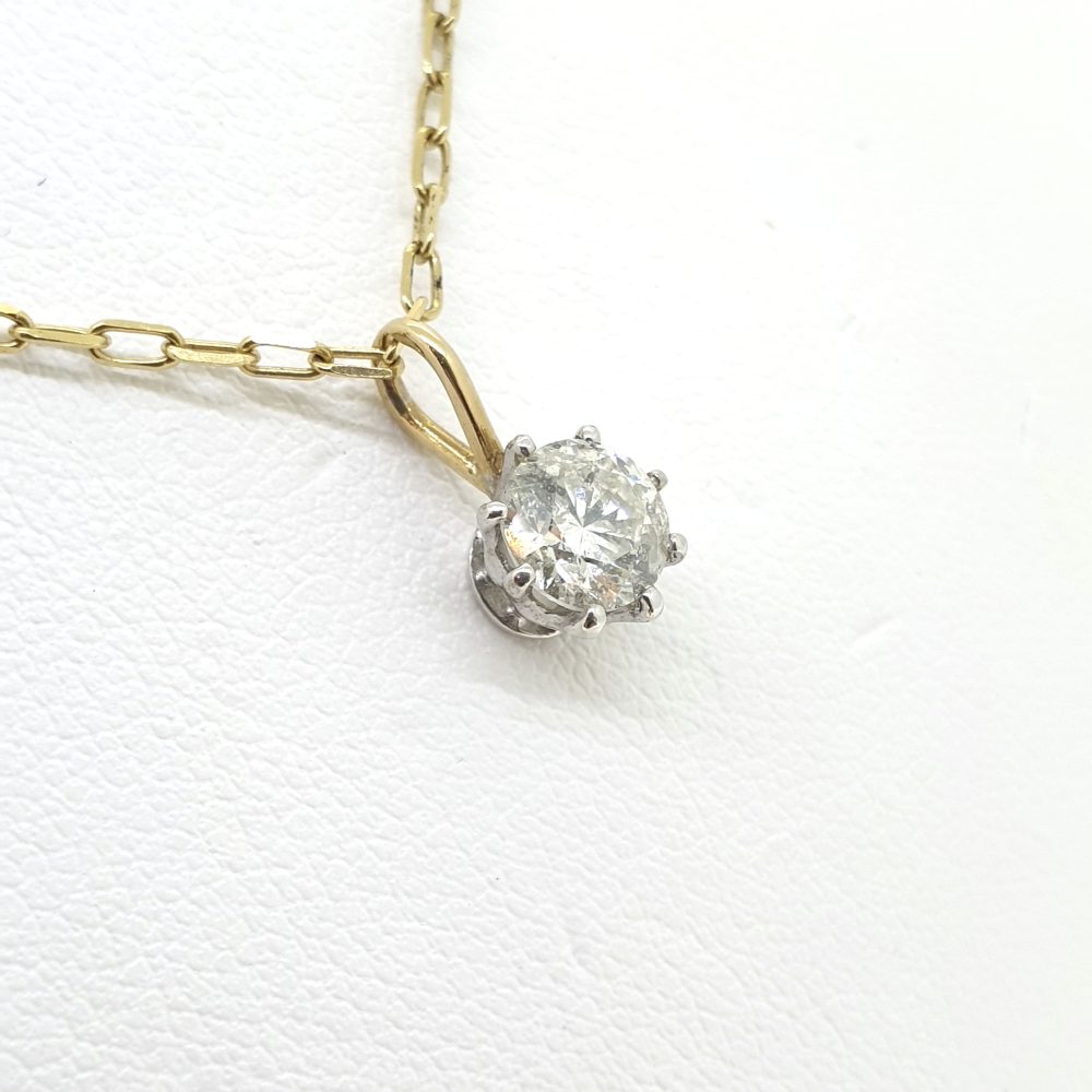 Single Stone Diamond Pendant 0.77 carats