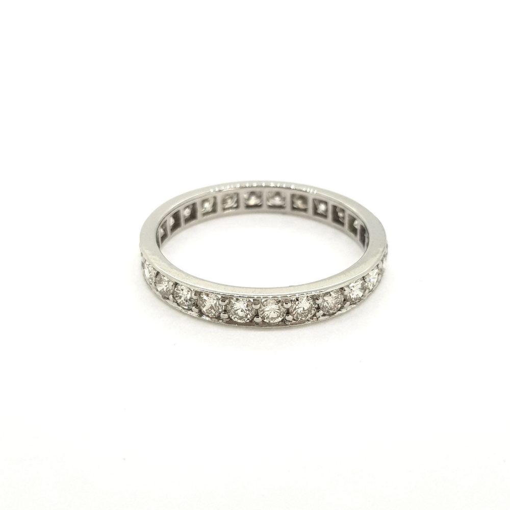 1ct Diamond Full Eternity Band Ring in Platinum