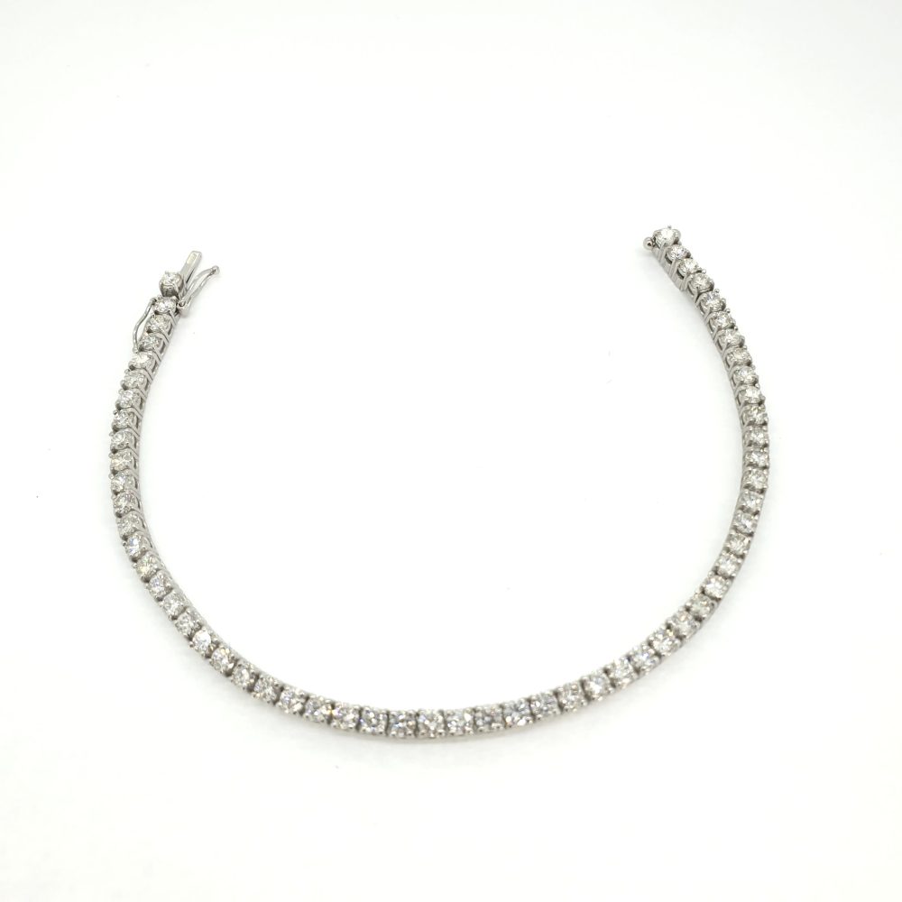 5cts Diamond Line Tennis Bracelet 18ct White Gold