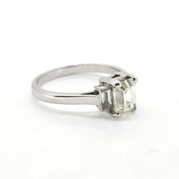 Emerald Cut Diamond Ring, 1.03 carats