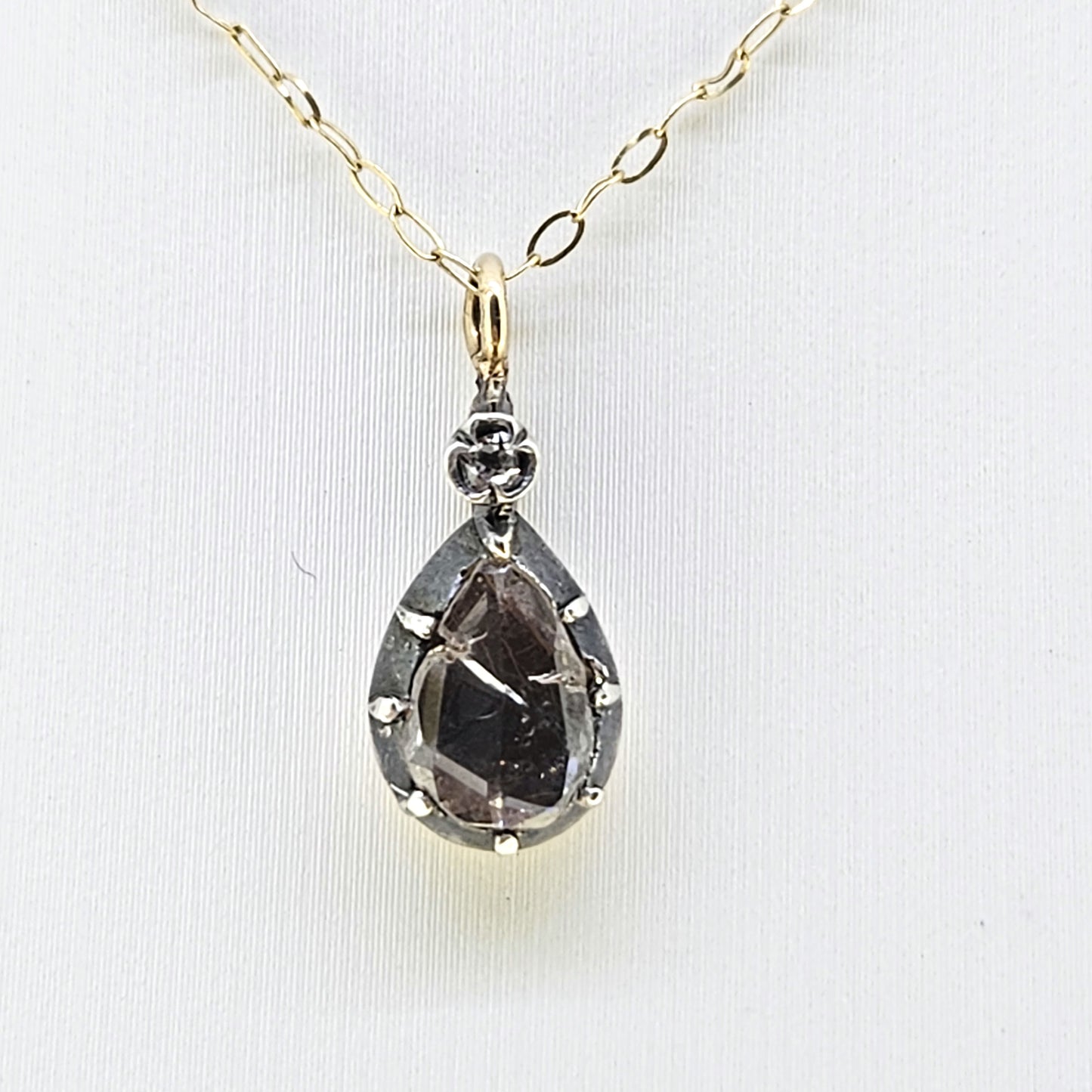 Georgian Diamond Pendant and Chain