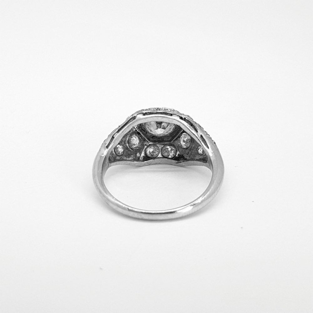 Art Deco Style Diamond Cluster Ring