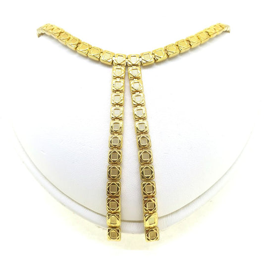 Italian Chimento Diamond Set 18ct Yellow Gold Necklace, 10 carat total