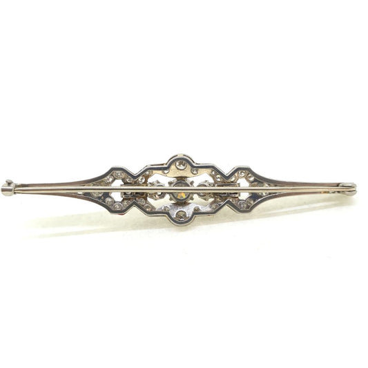 Platinum and Diamond Brooch, 1.50 carat total