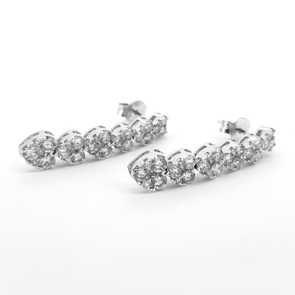 2cts Diamond Drop Earrings