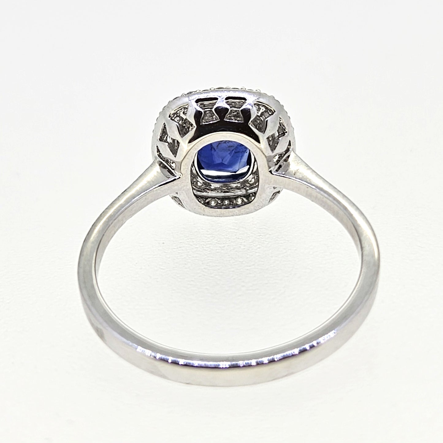 Sapphire and Diamond Cluster Ring S1.21 D.28 18ct