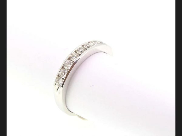 Half Eternity Diamond Ring, Channel set, 0.50 carats