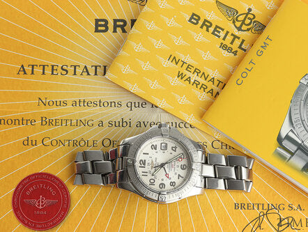 Breitling Colt GMT Gents 40mm Automatic Watch, with Breitling papers.
