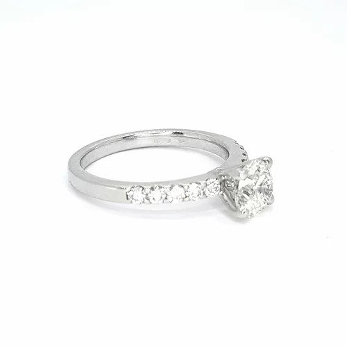 Diamond Solitaire Engagement Ring in Platinum, 1.01 carats