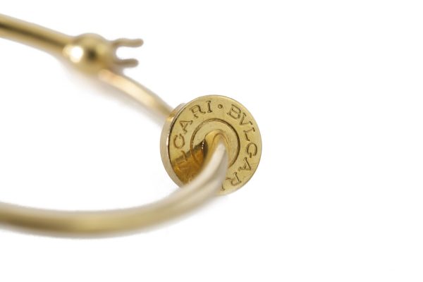 Bvlgari Vintage 18ct Yellow Gold Drop Earrings; Bulgari ladies 18ct yellow gold earrings. Fully hallmarked. Made in Italy, Circa 1990s