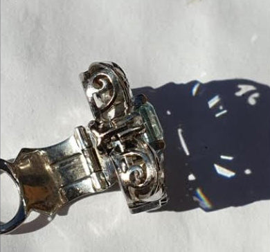 Vintage 1940s Aquamarine and Diamond Cluster Earrings, 4 carats