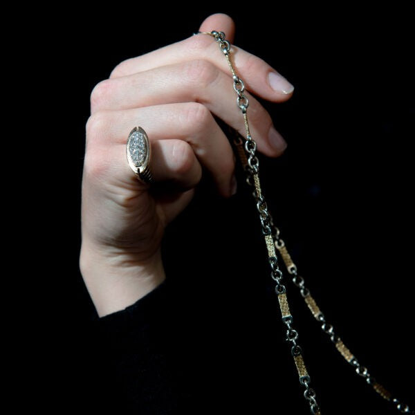 Georges Lenfant Bi Colour 18ct Gold Chain Necklace