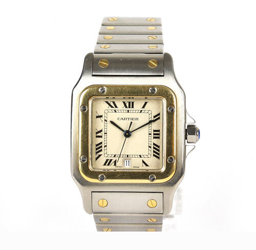 Cartier Santos Galbée 29mm Steel and Gold Quartz Watch