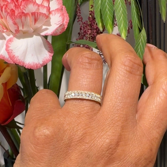 Diamond 18k Triple-Row Ring 17311-9167