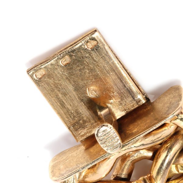 Antique French 18ct Yellow Gold Fancy Link Bracelet