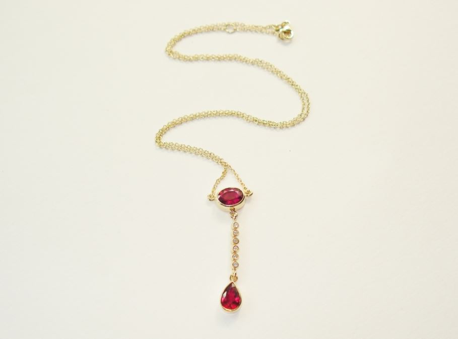 Gold Rubelite Pendant