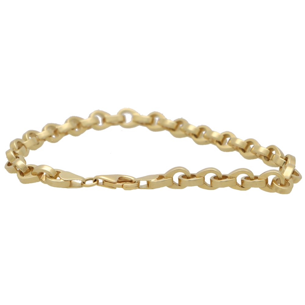 Vintage Yellow Gold Twisted Link Bracelet