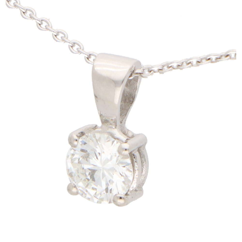 GIA Certified 0.50ct Diamond Solitaire Pendant