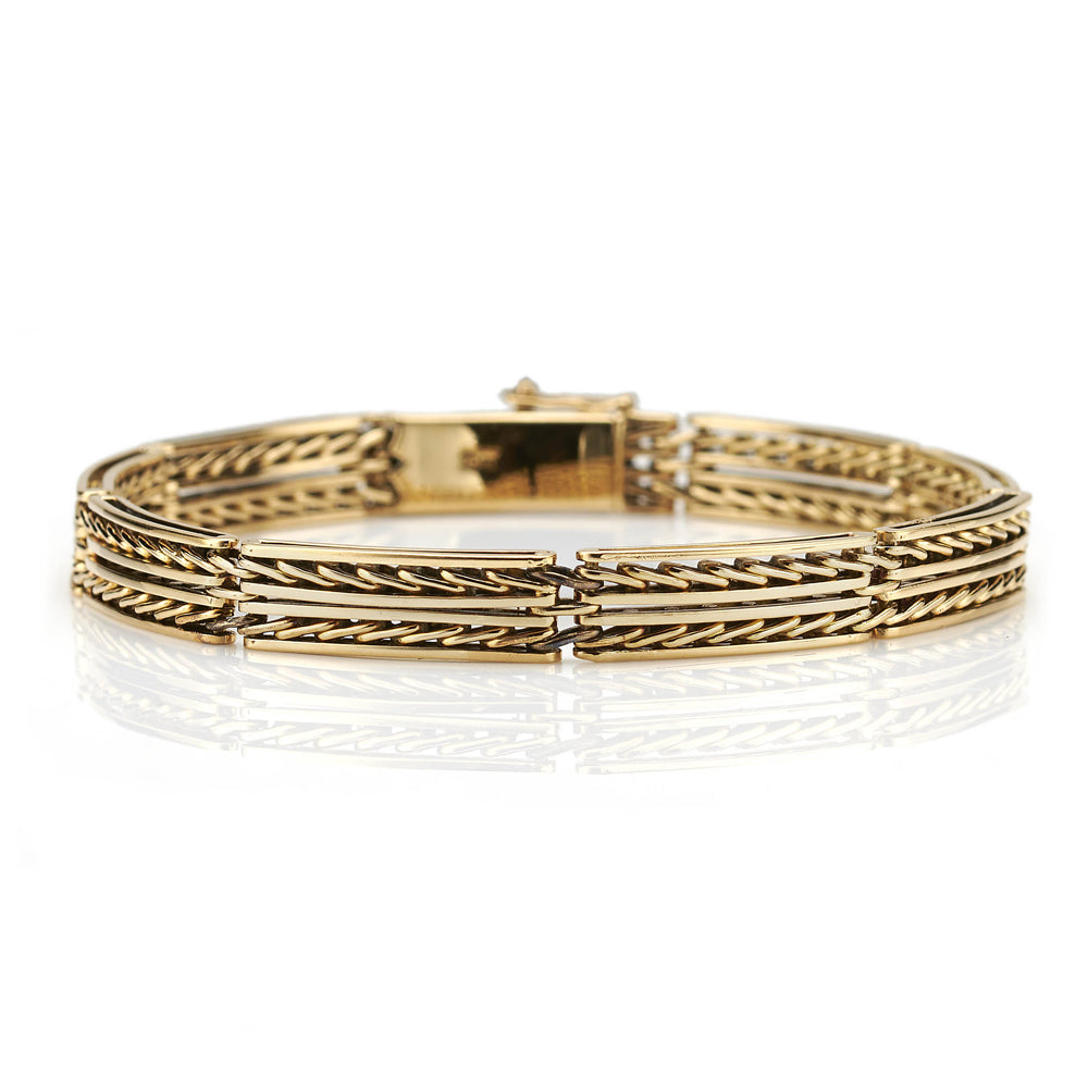 Antique 15ct Gold Fancy Link Bracelet