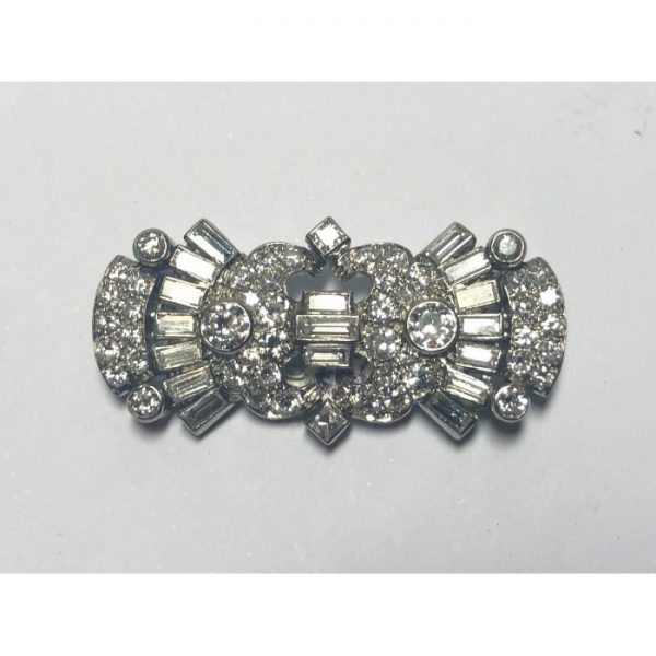 Antique Art Deco Diamond Brooch