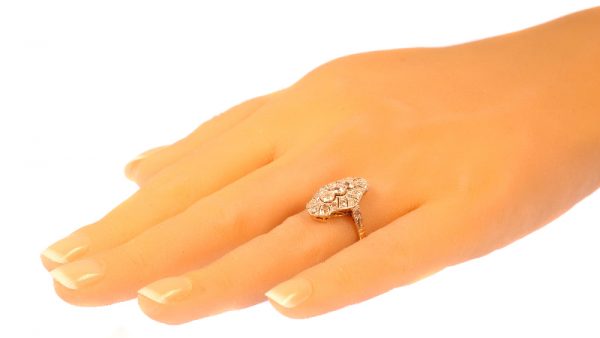 Antique Art Deco Old Brilliant Cut Diamond Ring