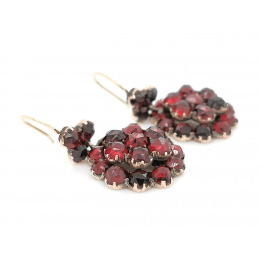 Antique Victorian Garnet Earrings