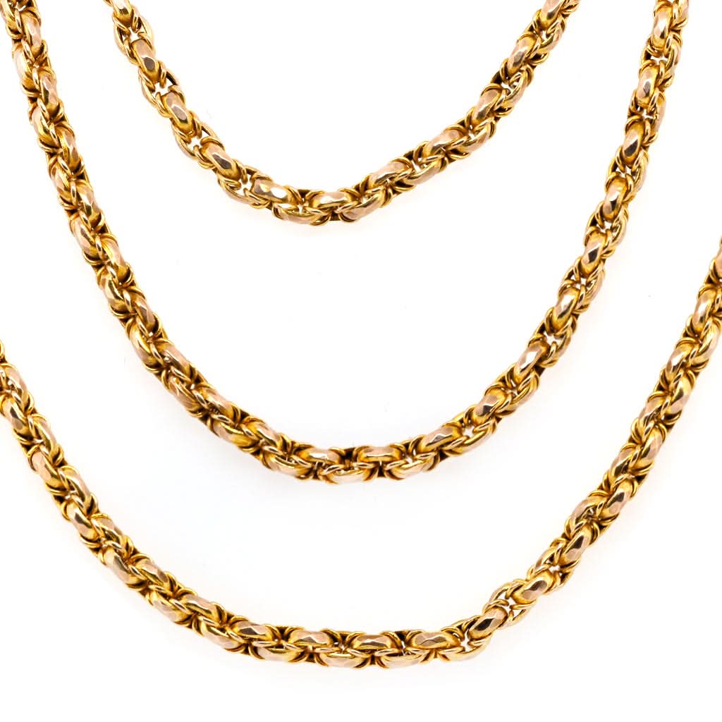 Jewellery 9ct Yellow Gold Chain Necklace, c.1930