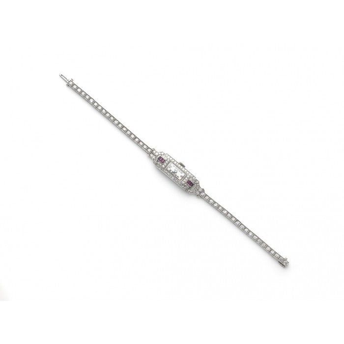 Art Deco Ruby and Diamond Cocktail Watch