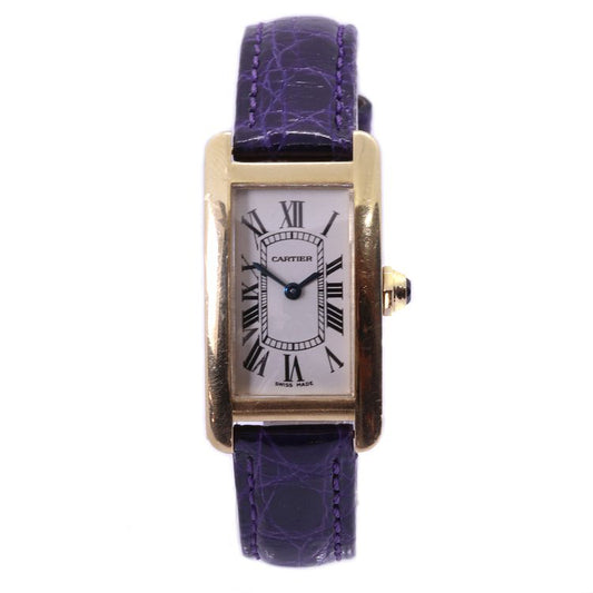 Cartier Tank Americaine 18ct Yellow Gold 19mm Quartz Watch