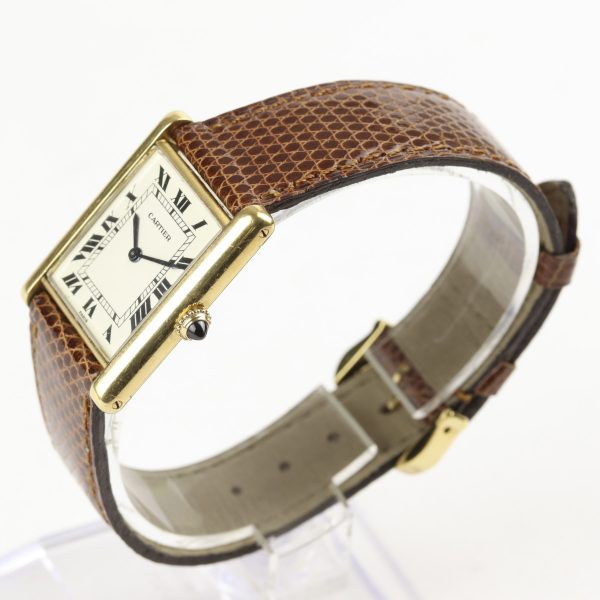 Cartier Tank Louis 18ct Yellow Gold Rare Unisex Watch Circa 1980